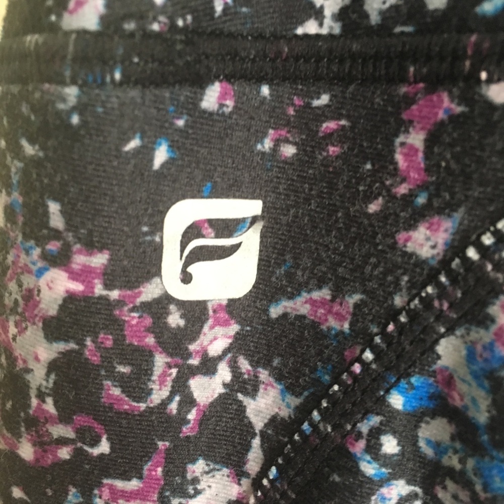 Fabletics | Blue And Violet Patterned Leggings M - image 4